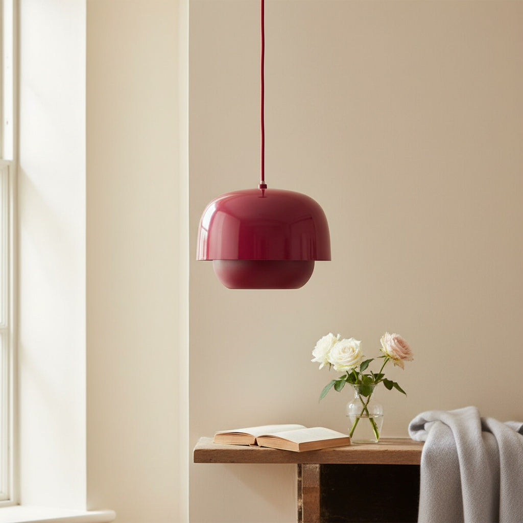 Clinco Retro-Modern Metal Pendant - Dual Shade Dome Light