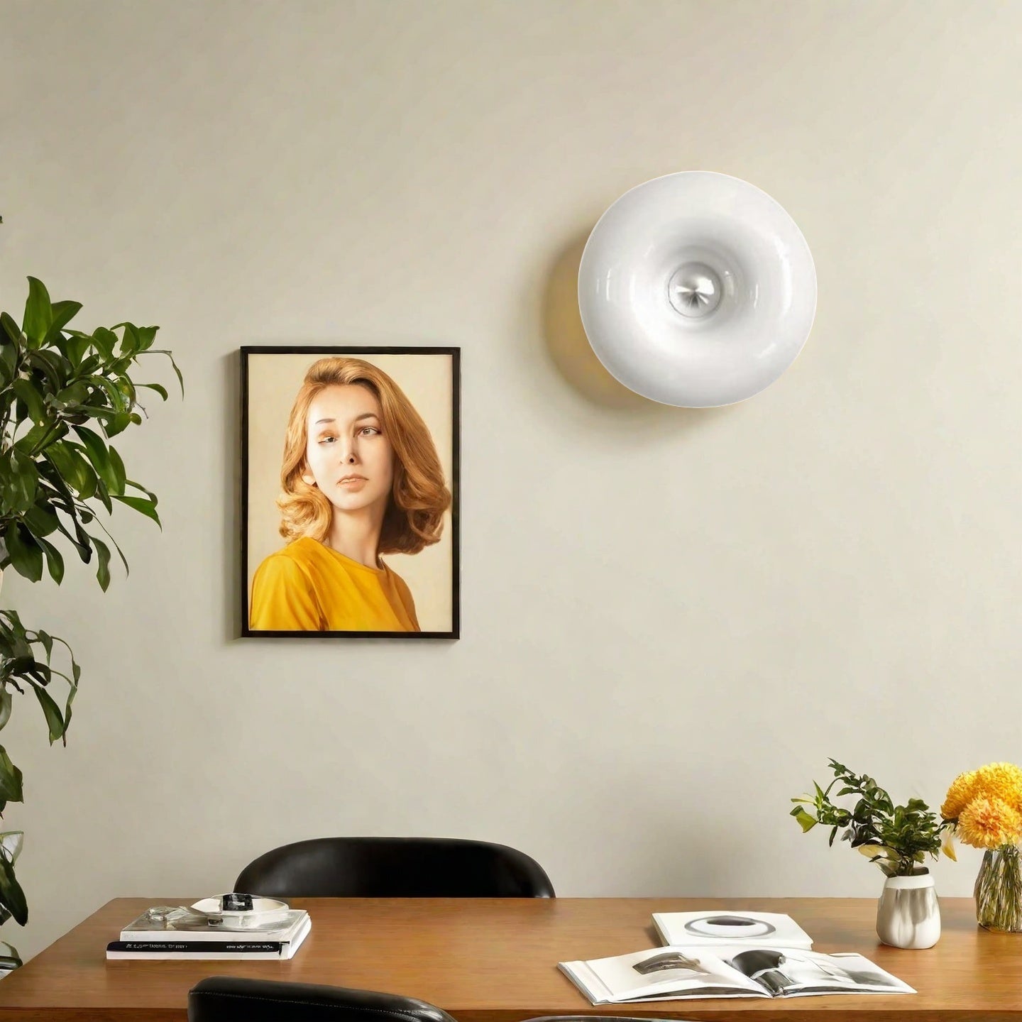 Glass Donut Wall/Table Lamp – Decorative Lamp for Modern Interiors