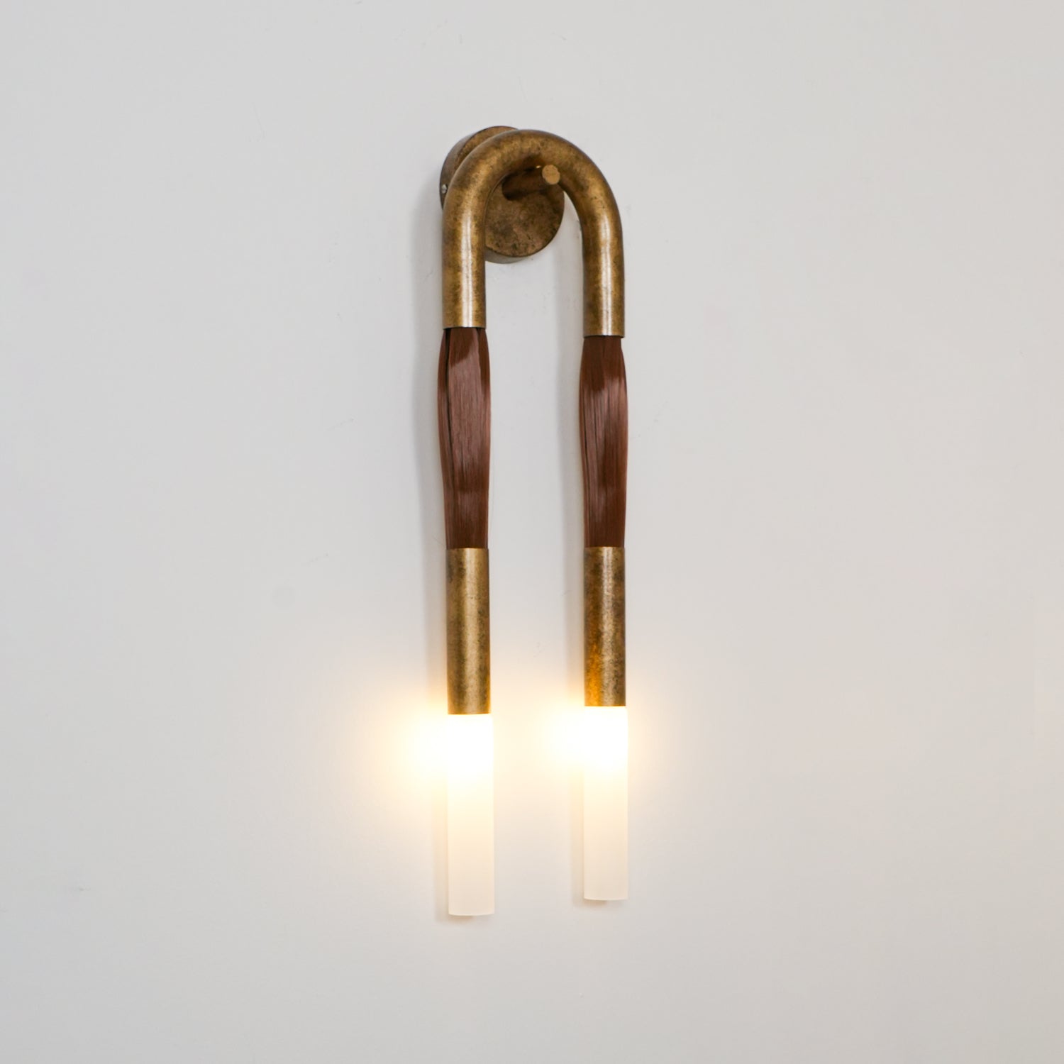 Sophisticated Horsehair Wall Sconce with G9 Base