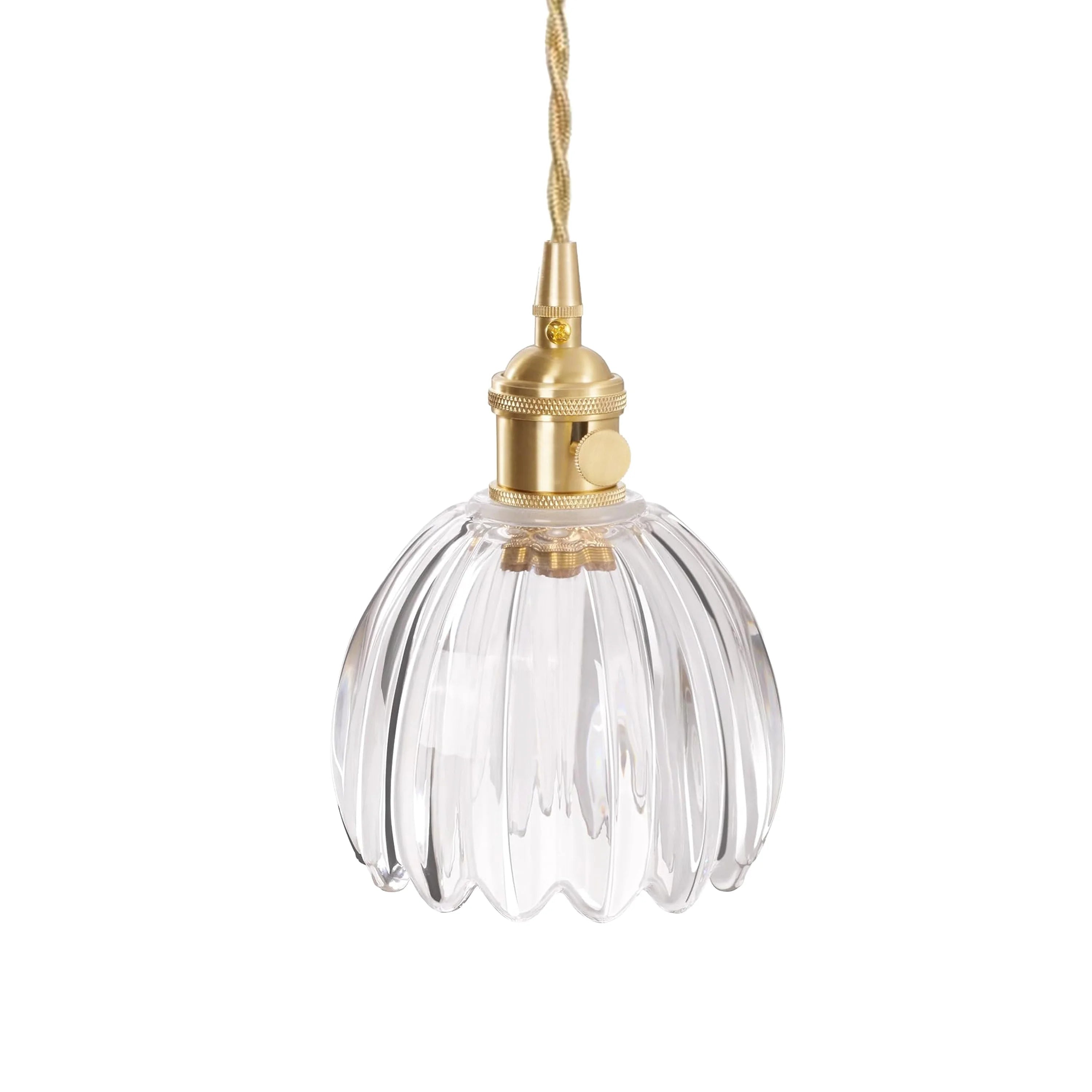 Japanese Flower Pendant Light – Glass Retro Fixture for Interiors