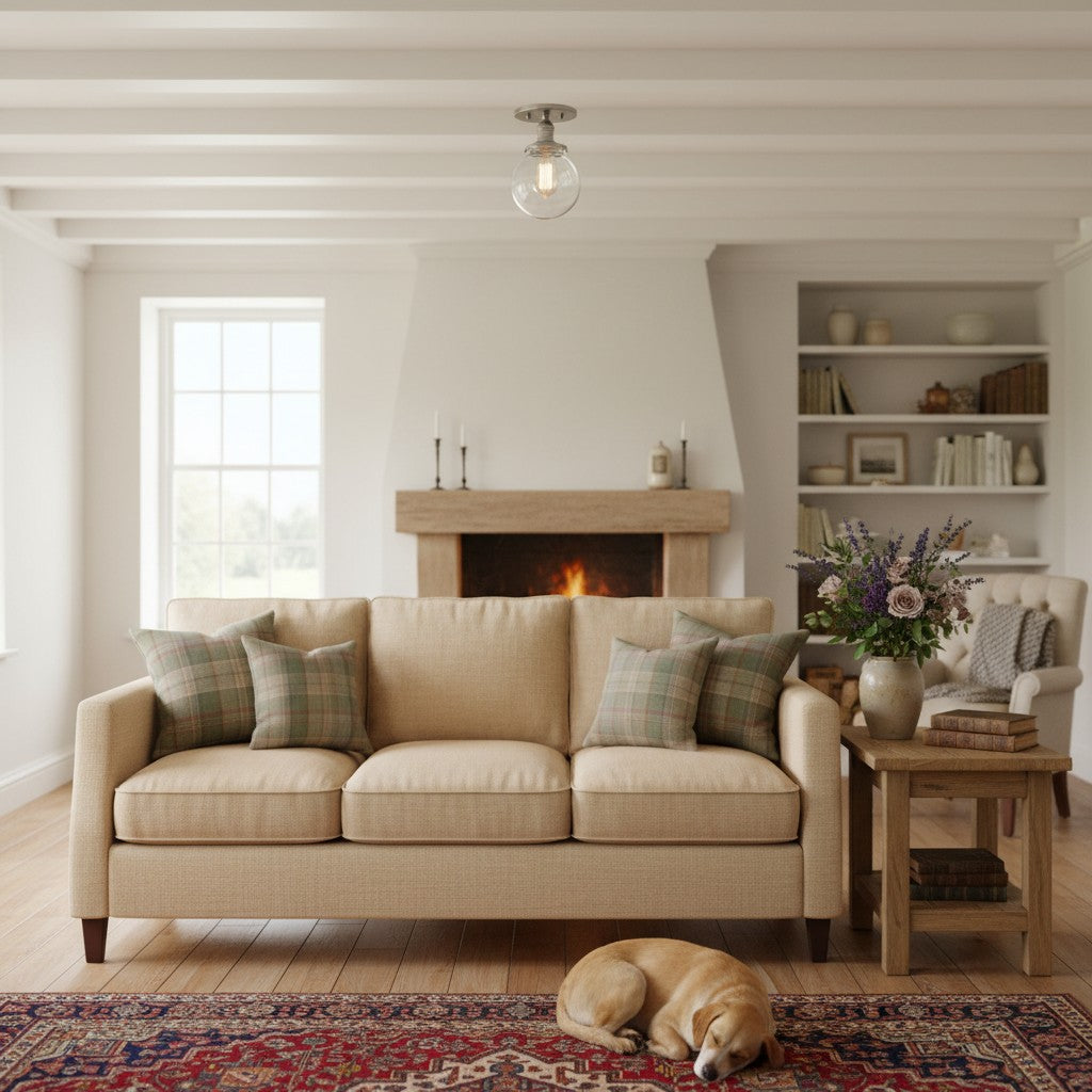 Glorica Glass Retro Globe Ceiling Light - Vintage Industrial Home Lighting