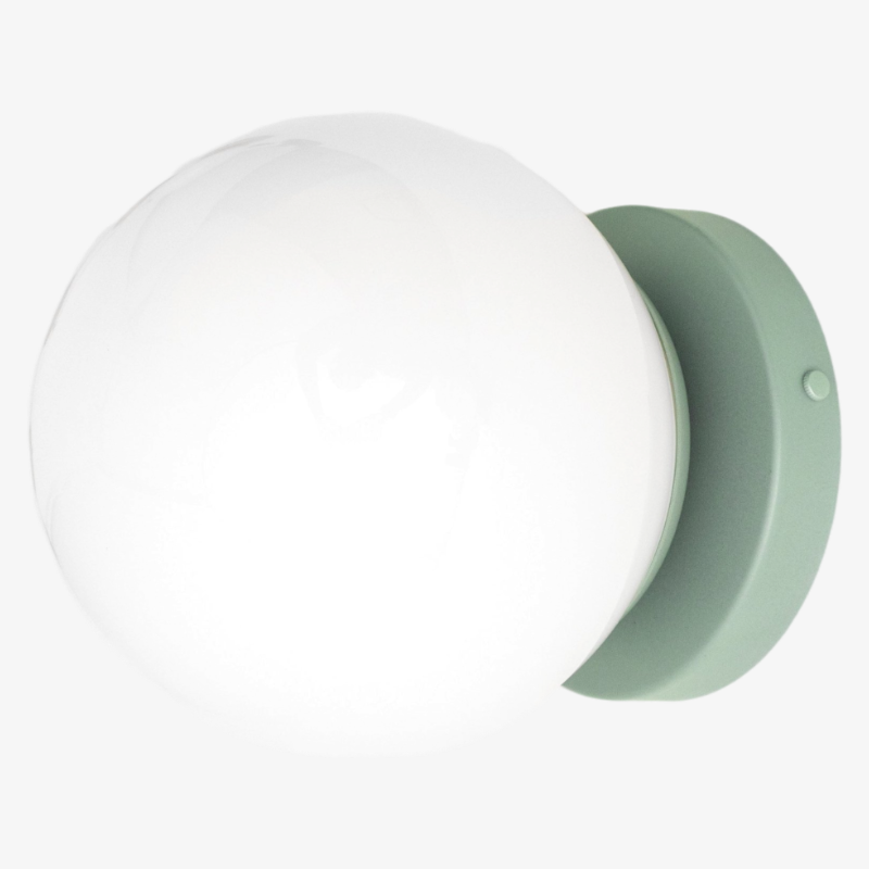 Glorica Glass Globe Wall Sconce - Multi-Color Modern Minimalist Light
