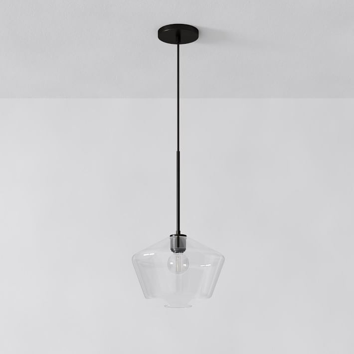 Merin Transparent Glass Sculpture Geometric Pendant light