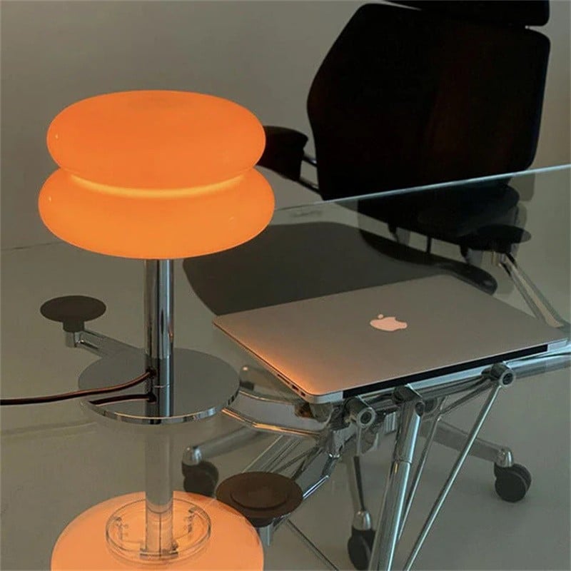 Retro Bauhaus Lollipop Ripple Table Lamp for Bedroom S19