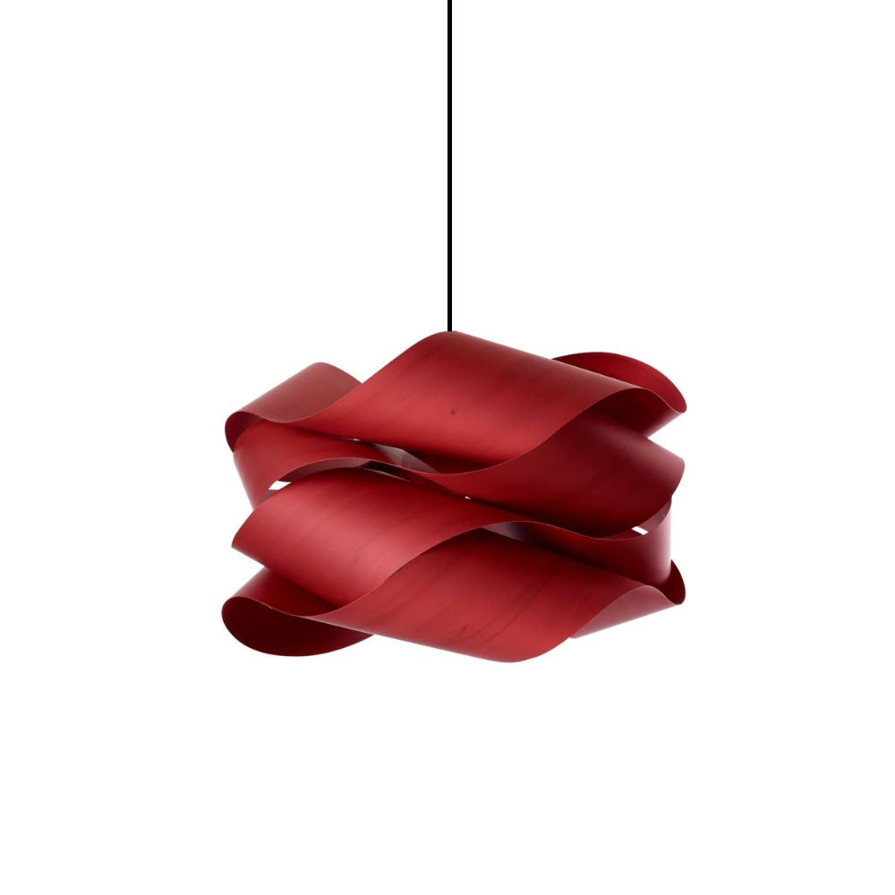 Wood Pendant Light - Slim Profile Link Design for Entryways