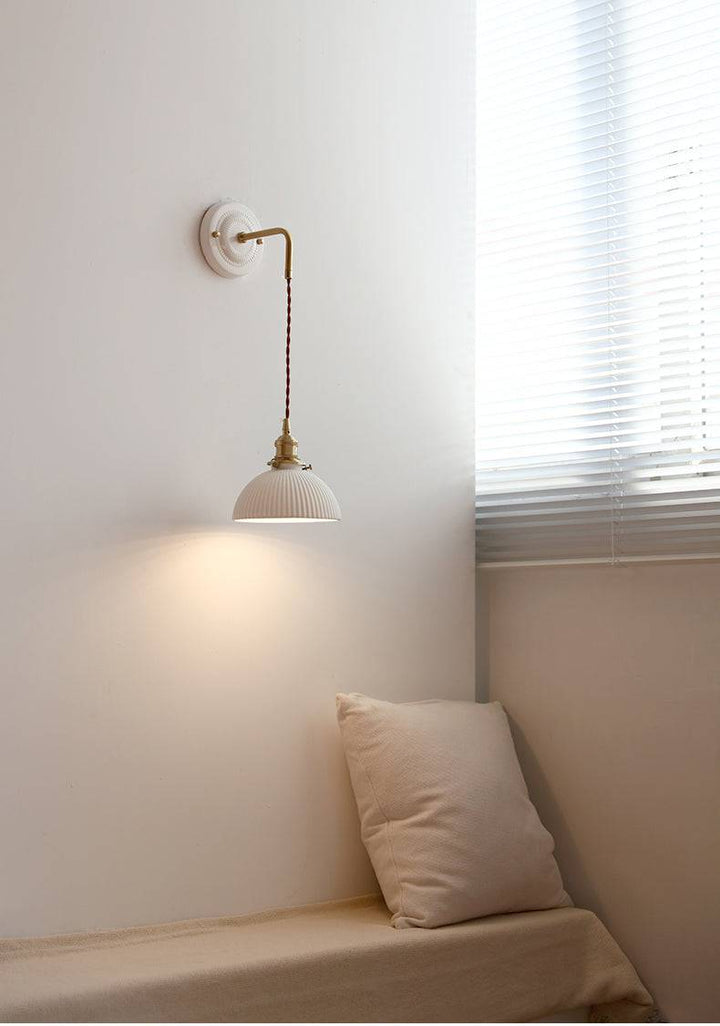 Decorative Ceramic plate Wall Sconce