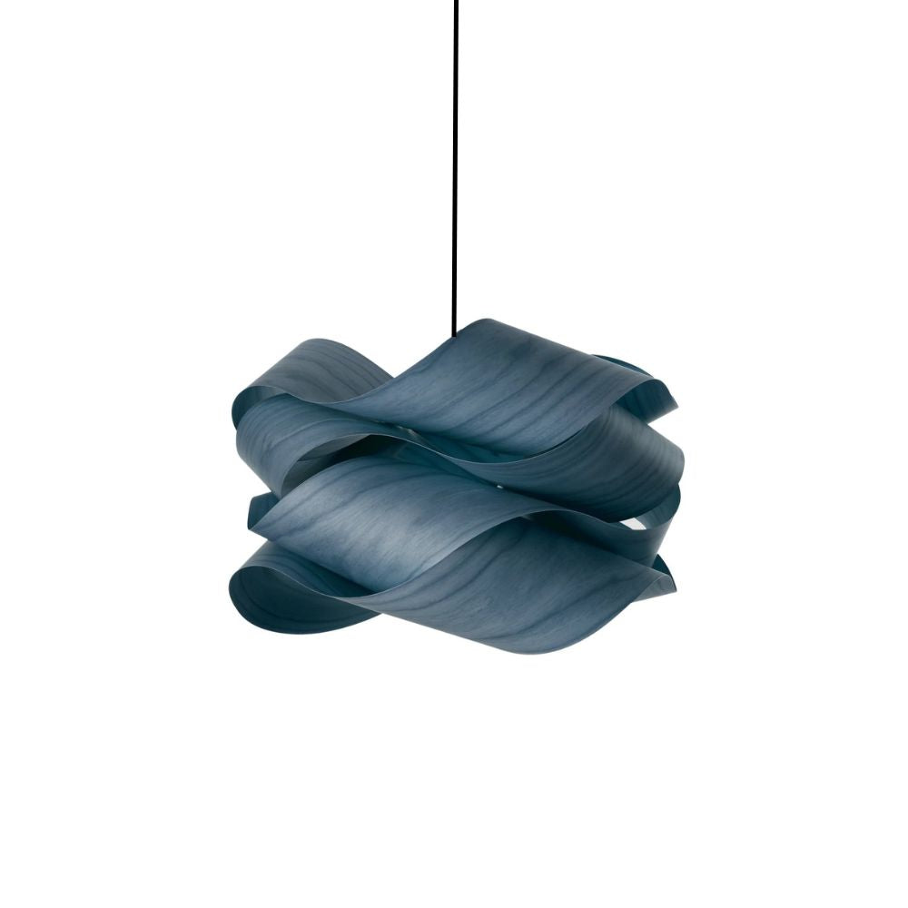 Wood Pendant Light - Slim Profile Link Design for Entryways