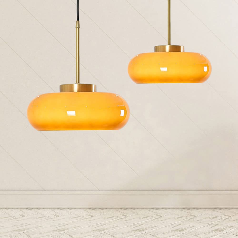 Glass Pot Pendant Light – Vintage Bauhaus Style for Dining Room