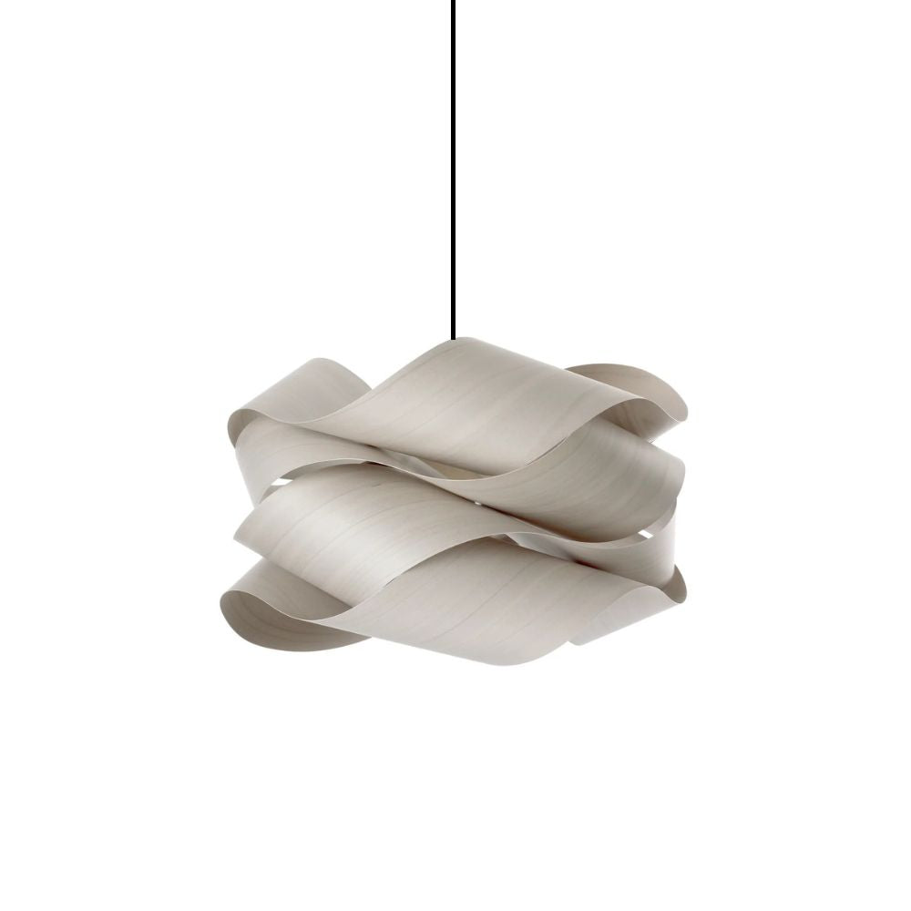 Wood Pendant Light - Slim Profile Link Design for Entryways