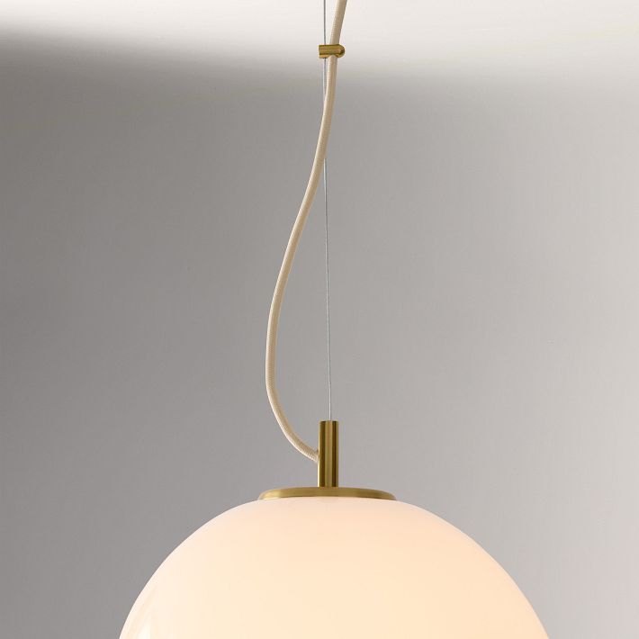 Lumivelle Minimalist Glass Pendant – Adjustable Height Dimmable Design