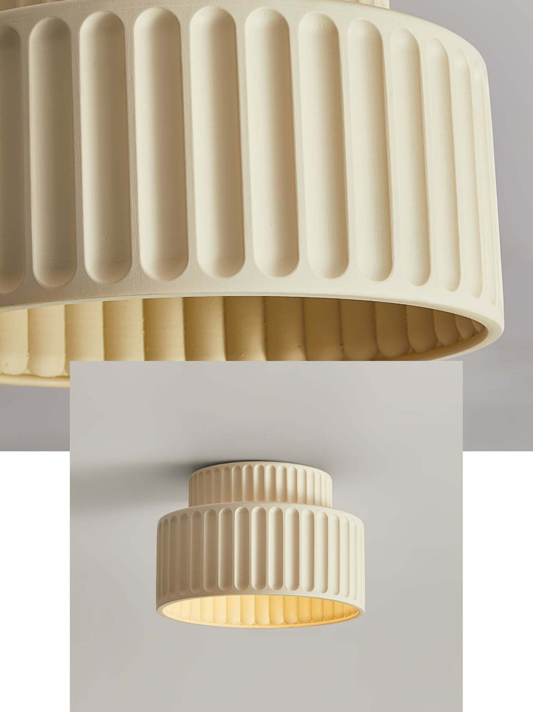 Plafonnier acrylique à bord en résine blanche IP20 pour l'intérieur