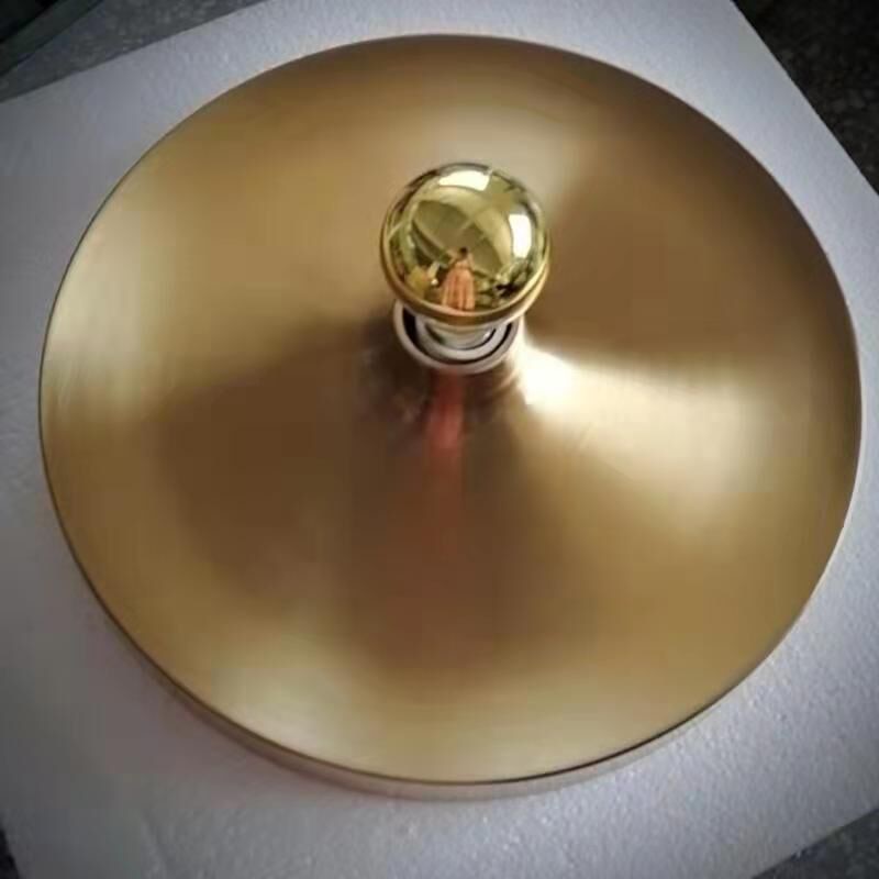 Plafonnier disque élégant de l'ère spatiale, chrome, or, blanc, noir, non dimmable