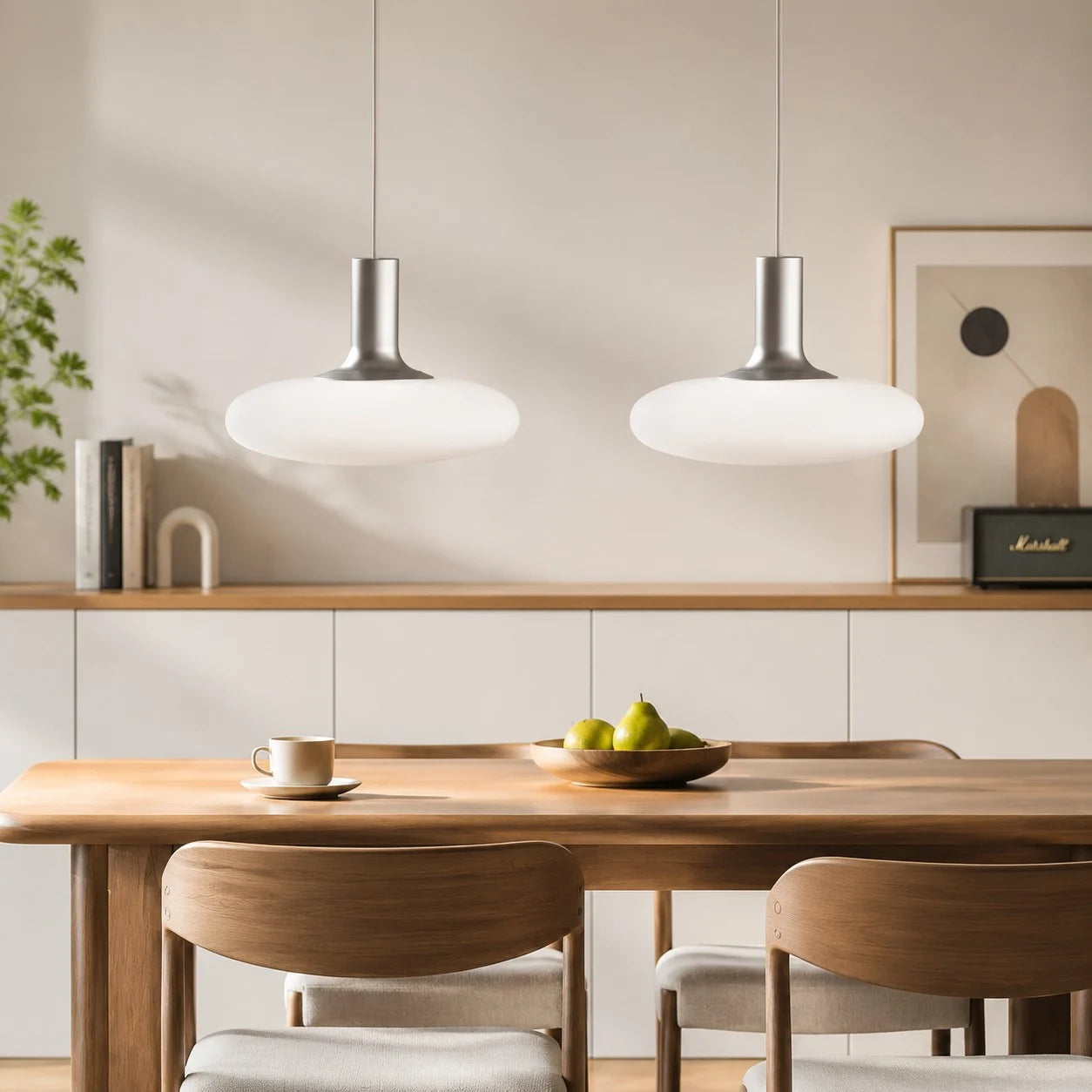 paired dining table scene