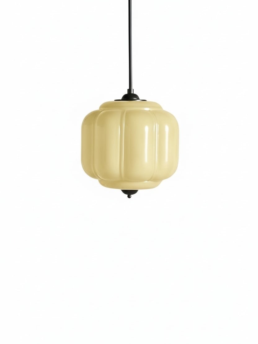 Eloise Vintage Glass Chandelier - Milk Glass Home Accent