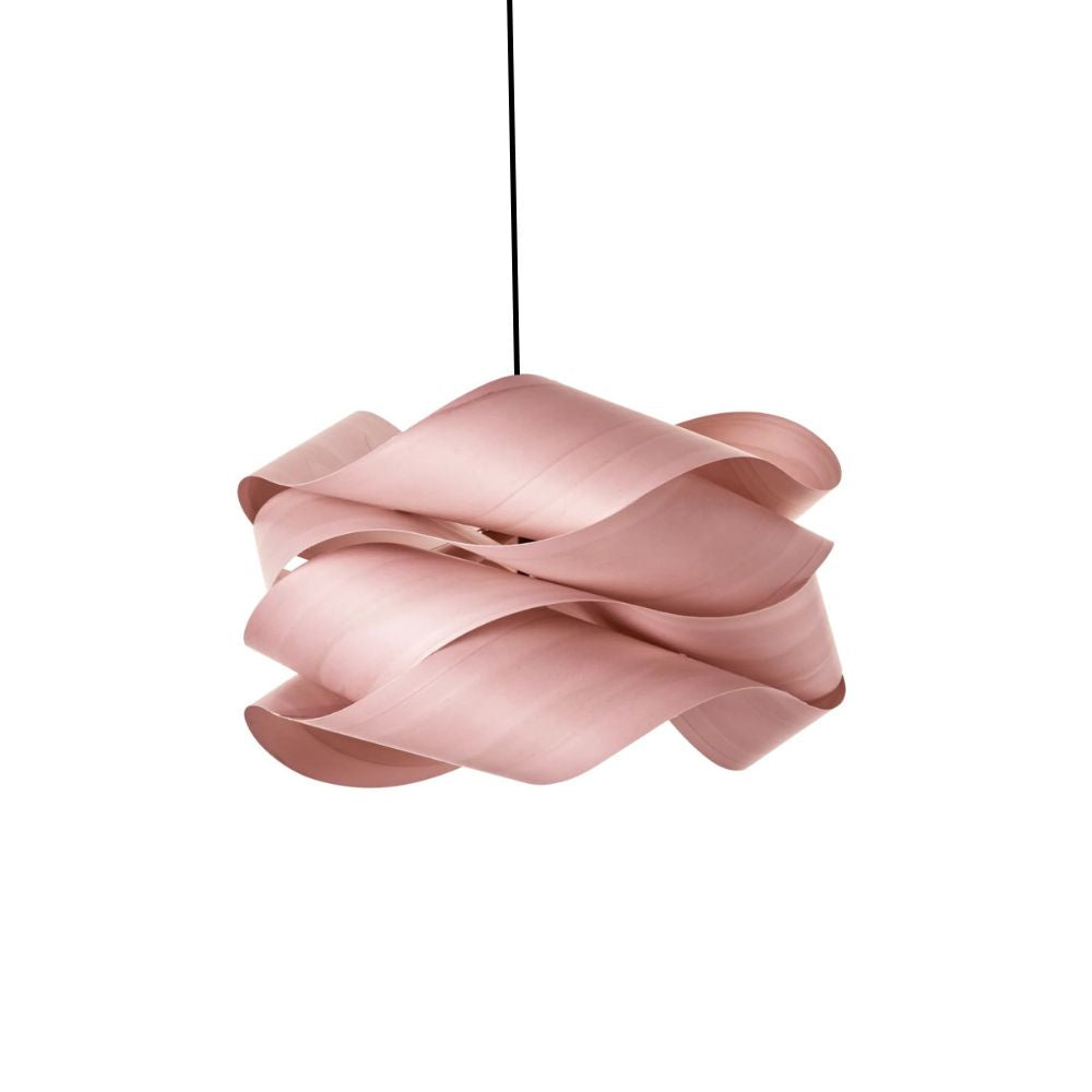 Wood Pendant Light - Slim Profile Link Design for Entryways