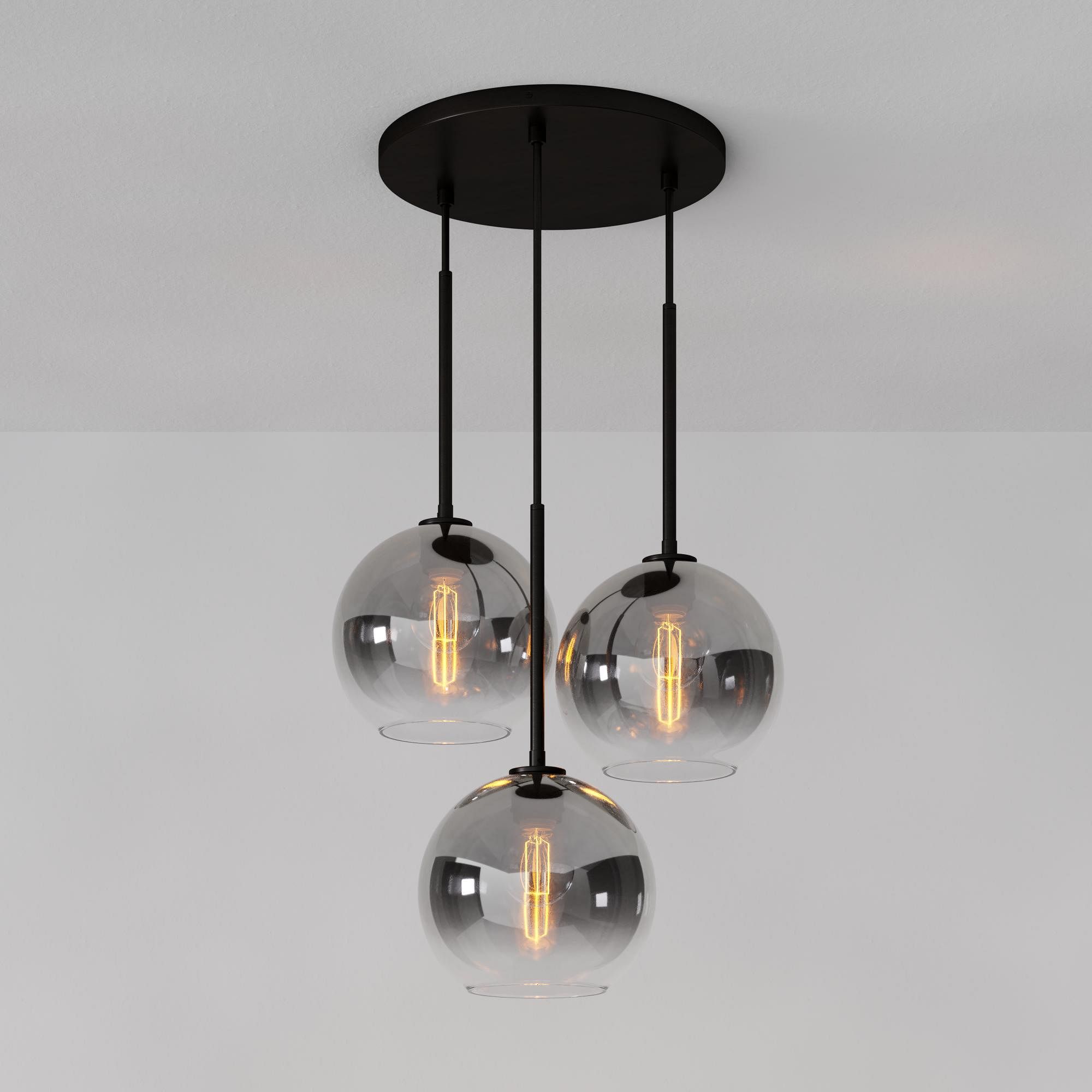 Selvion Minimalist Crystal Chandelier - Handcrafted Glass Sculptural Lighting Fixture