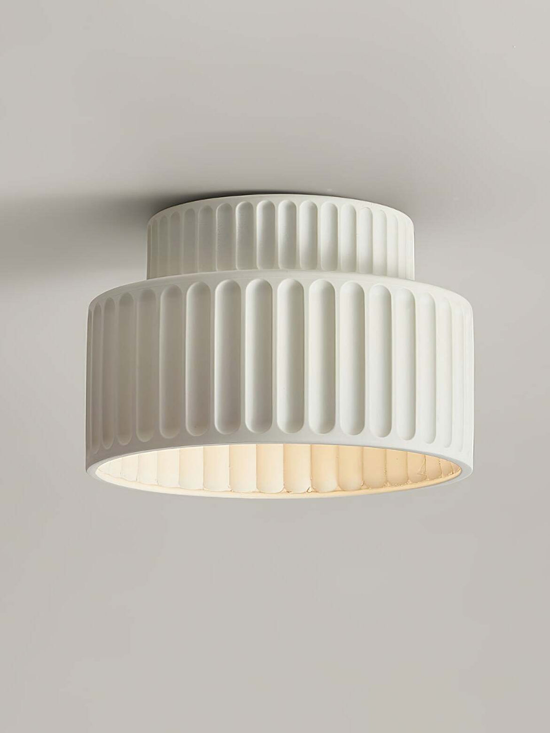 Plafonnier acrylique à bord en résine blanche IP20 pour l'intérieur