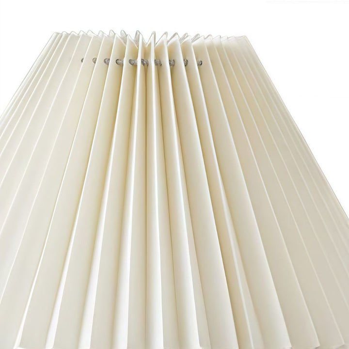 Lampe de table en tissu - Lampe de chevet moderne en verre plissé