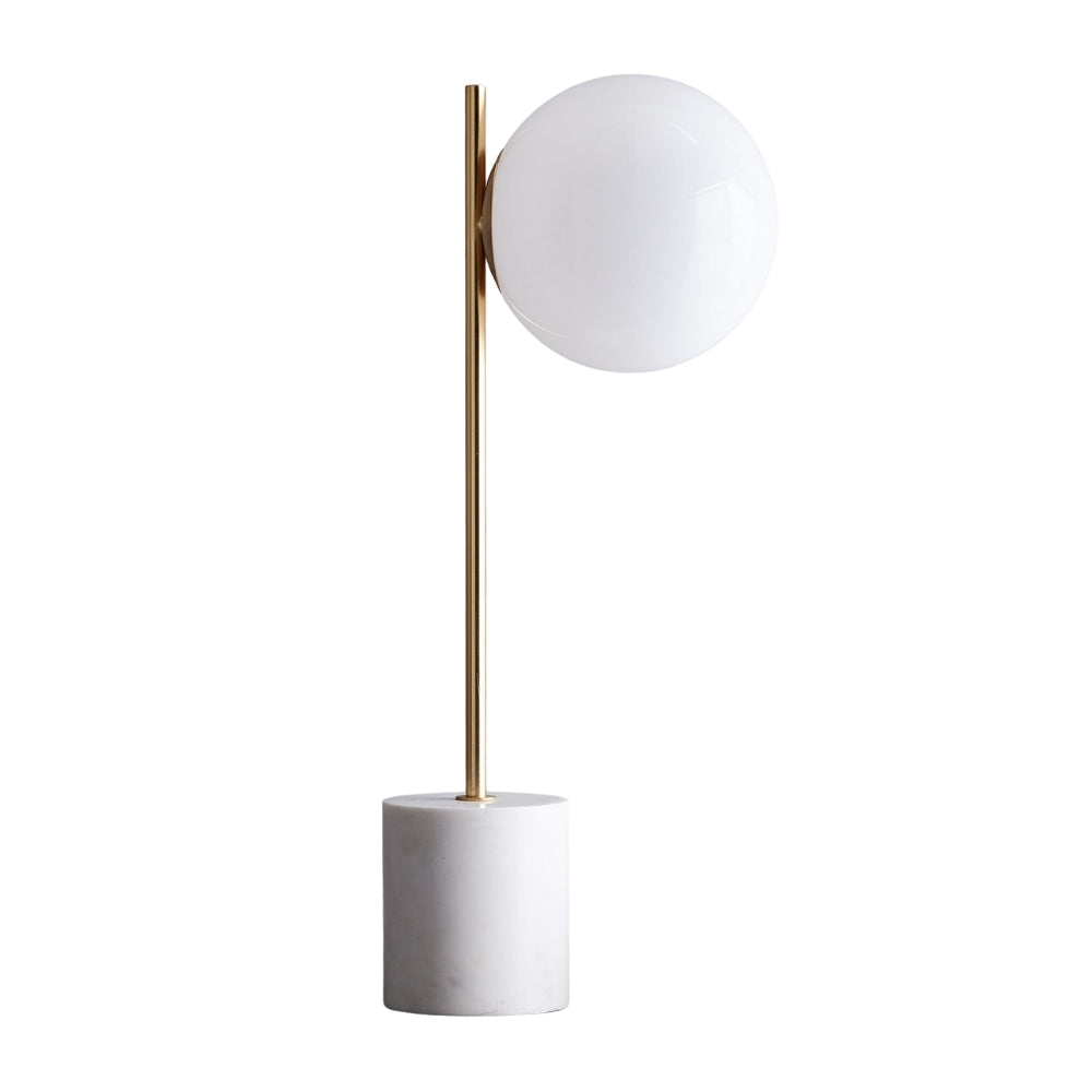 Sphere Alessora Table Lamp - Modern Marble Metal Desk Light