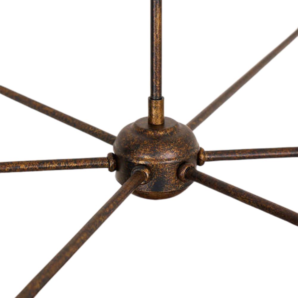 Lustre en tissu - Lustre en métal pour le confort visuel du salon