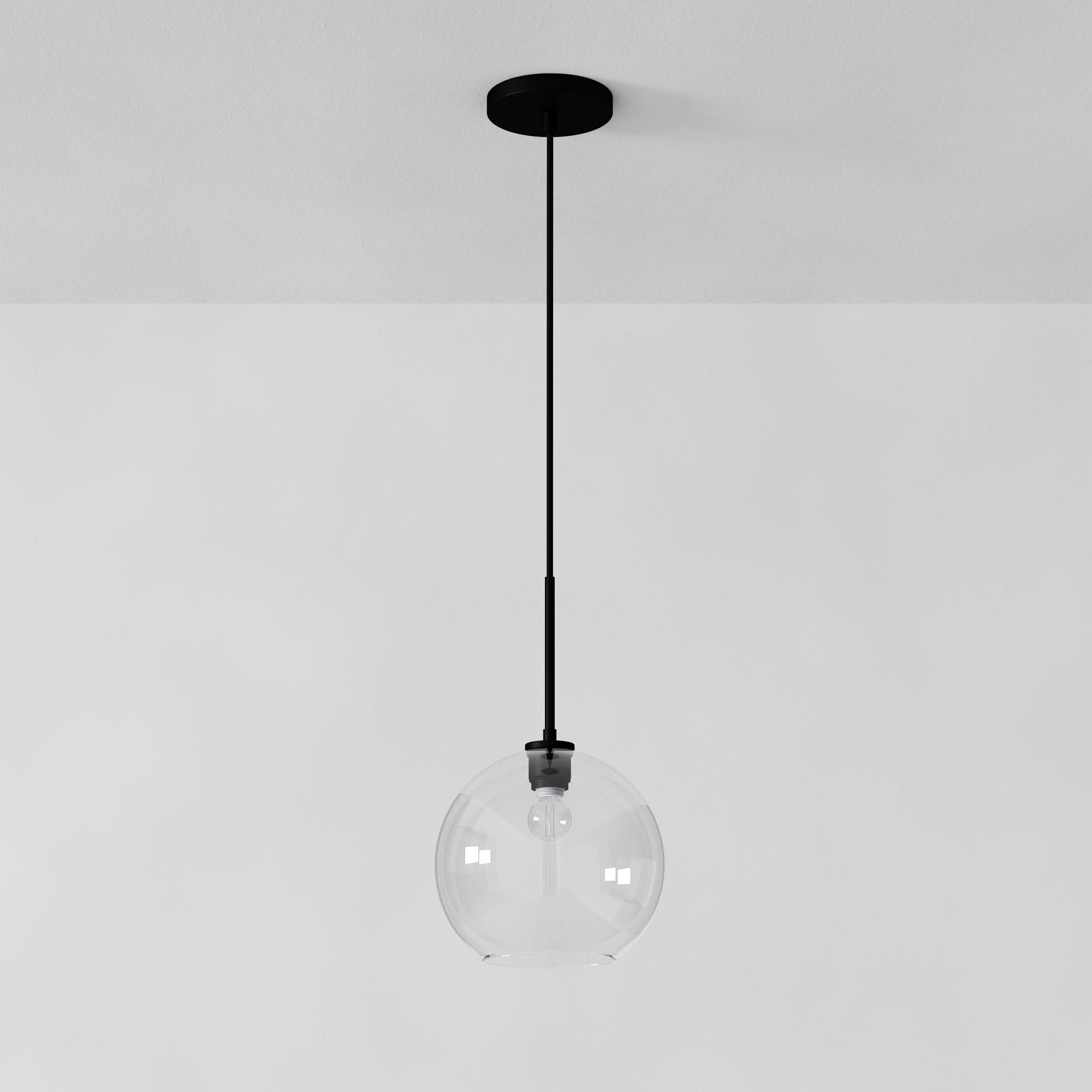 Selvion Sculptural Globe Pendant Light - Modern Glass Pendant Lamp - Sleek Design