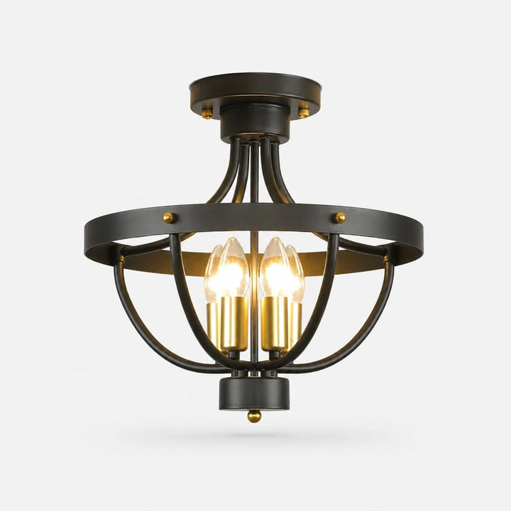 Black semi flush product identity / SKU image