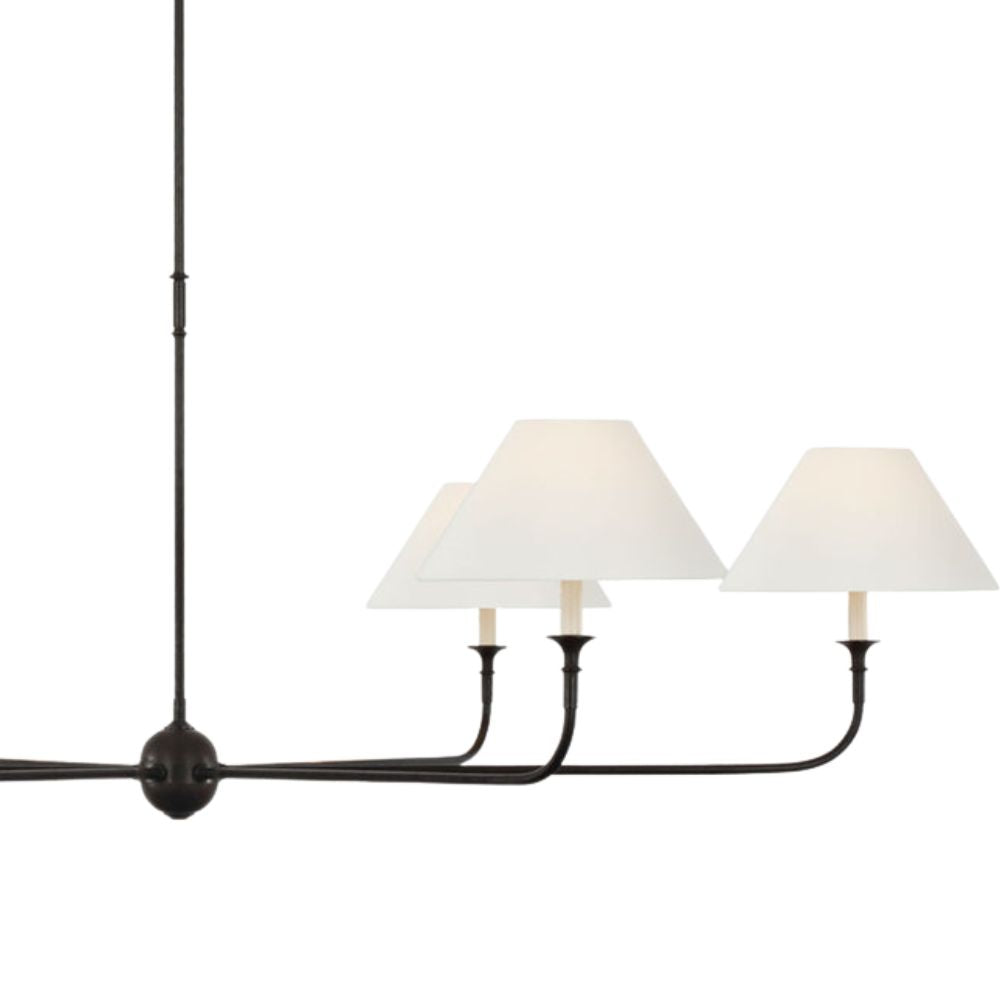 Lustre en tissu - Lustre en métal pour le confort visuel du salon