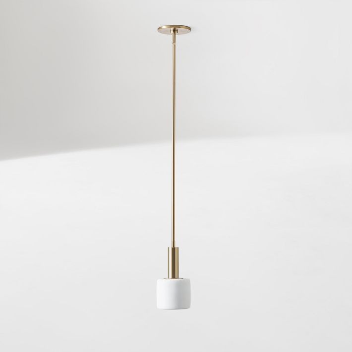 Suspension Cerova moderne en porcelaine ivoire – Design organique et doux pour îlot de cuisine