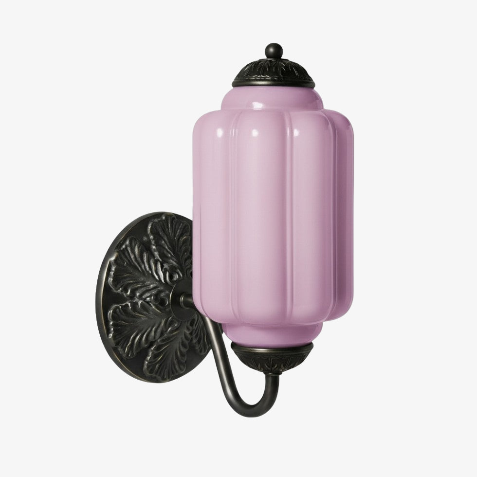 Eloise Brass Wall Sconce – Elegant Milk Glass Vintage Lighting