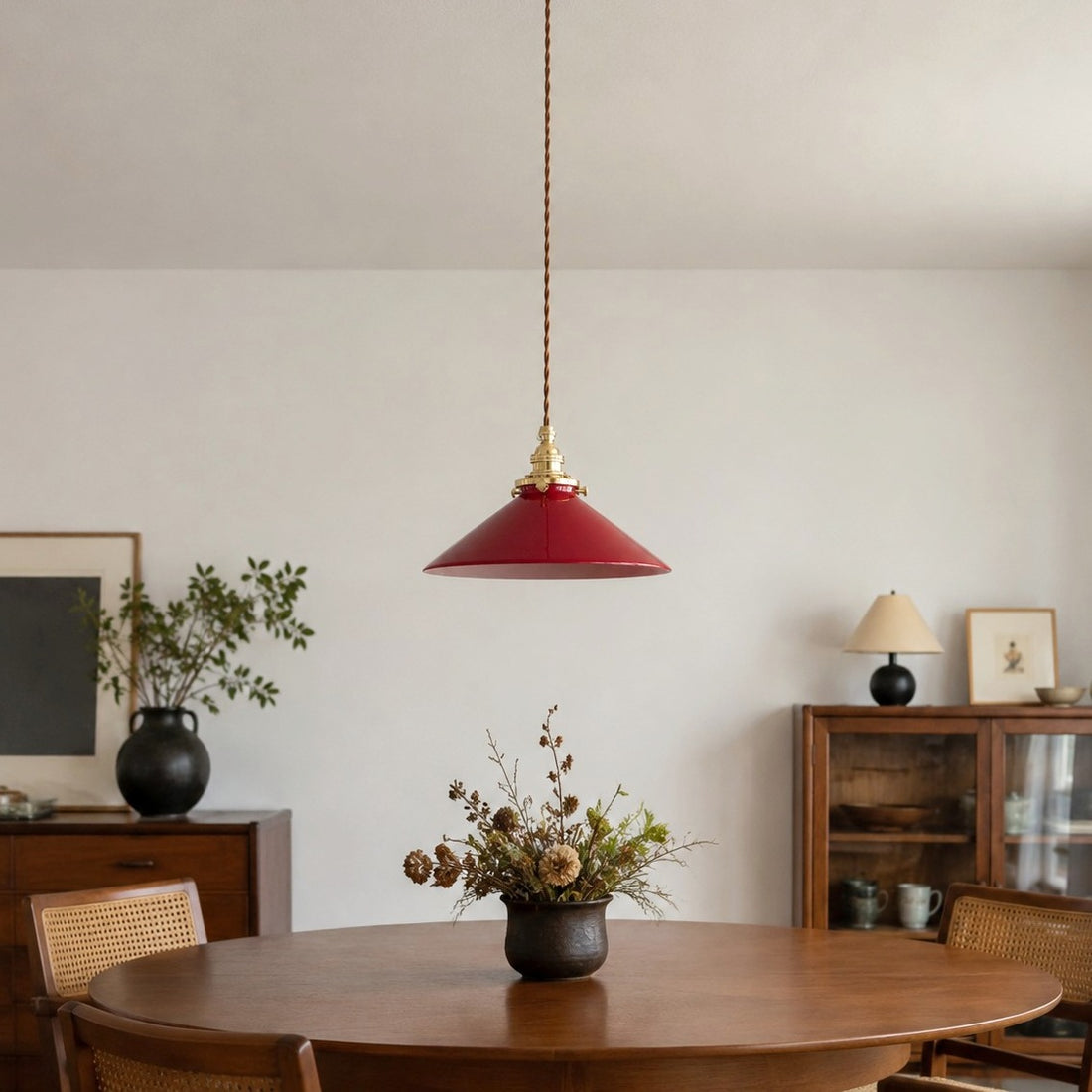 Vintage Glass Pendant Lamp for Kitchen
