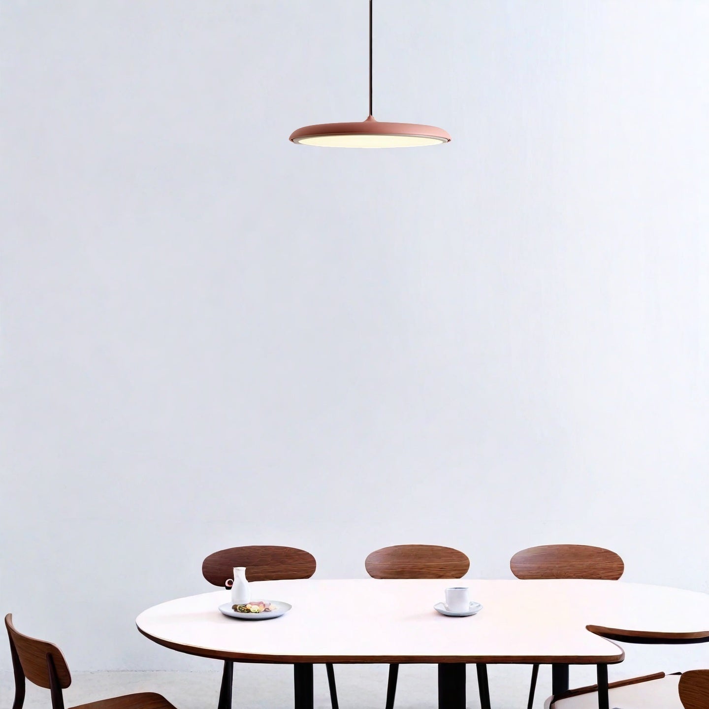 Macaron Pendant Light - Contemporary Dark Blue Metal Acrylic Decor