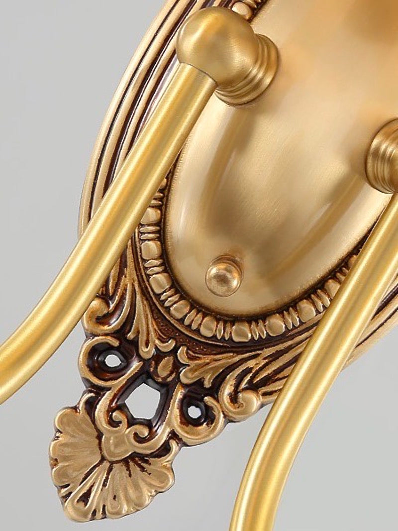 Classic Fabric Shade Sconce-Ceramic Wall Light for Hallway or Bedroom