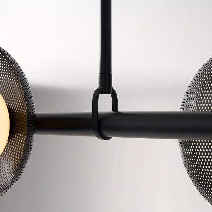 Elorina 6-Light Linear Chandelier - Modern Metal Light Fixture - Dining Room Lighting