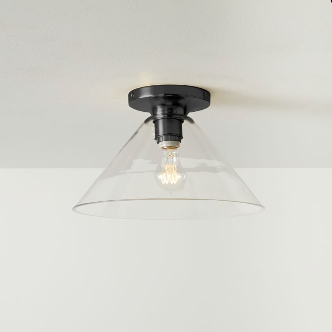 Plafonnier encastré Conica Cone – Plafonnier en verre pour espaces modernes