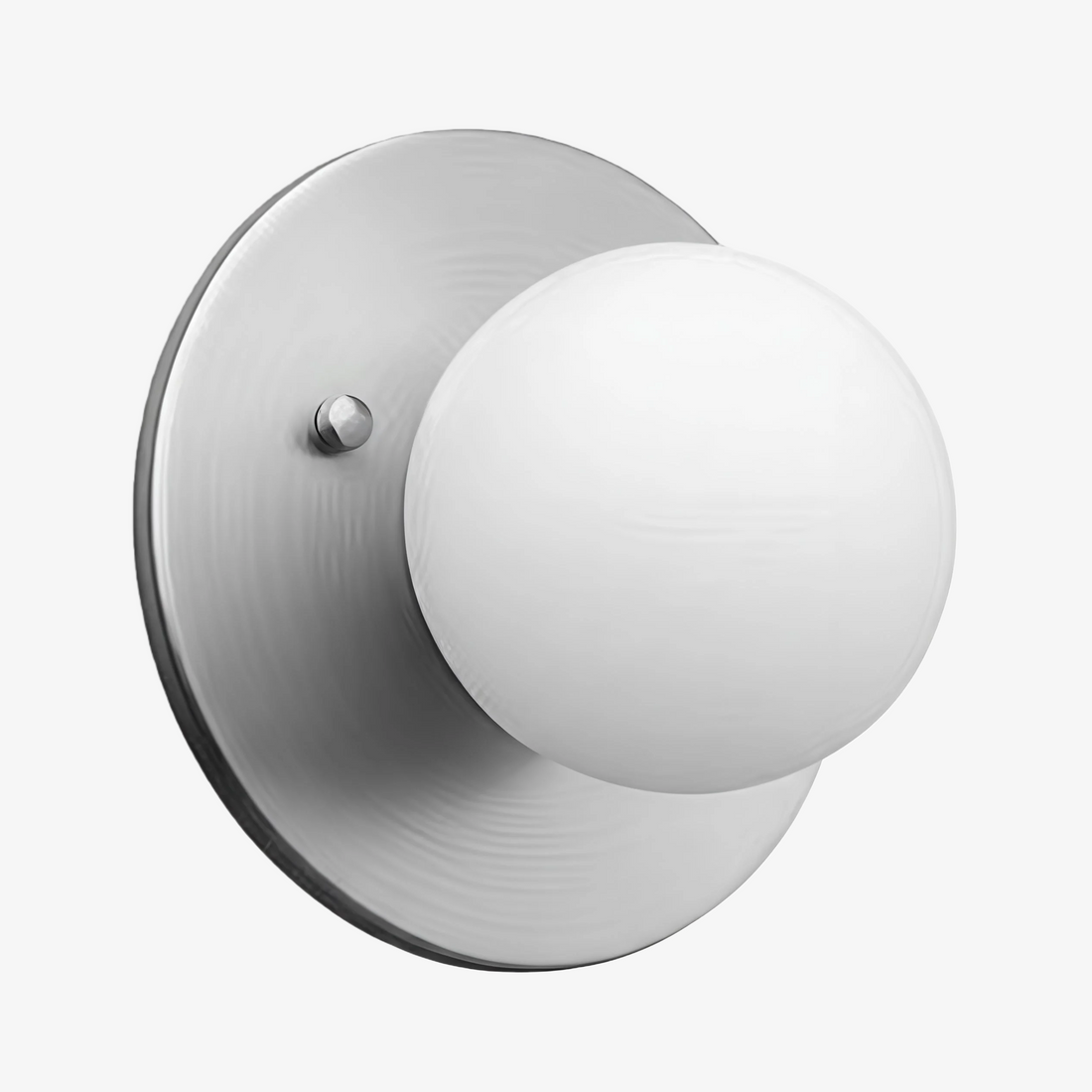 Glorica Glass Brass Wall Sconce - Frosted Globe Classic Light For Warm Ambiance