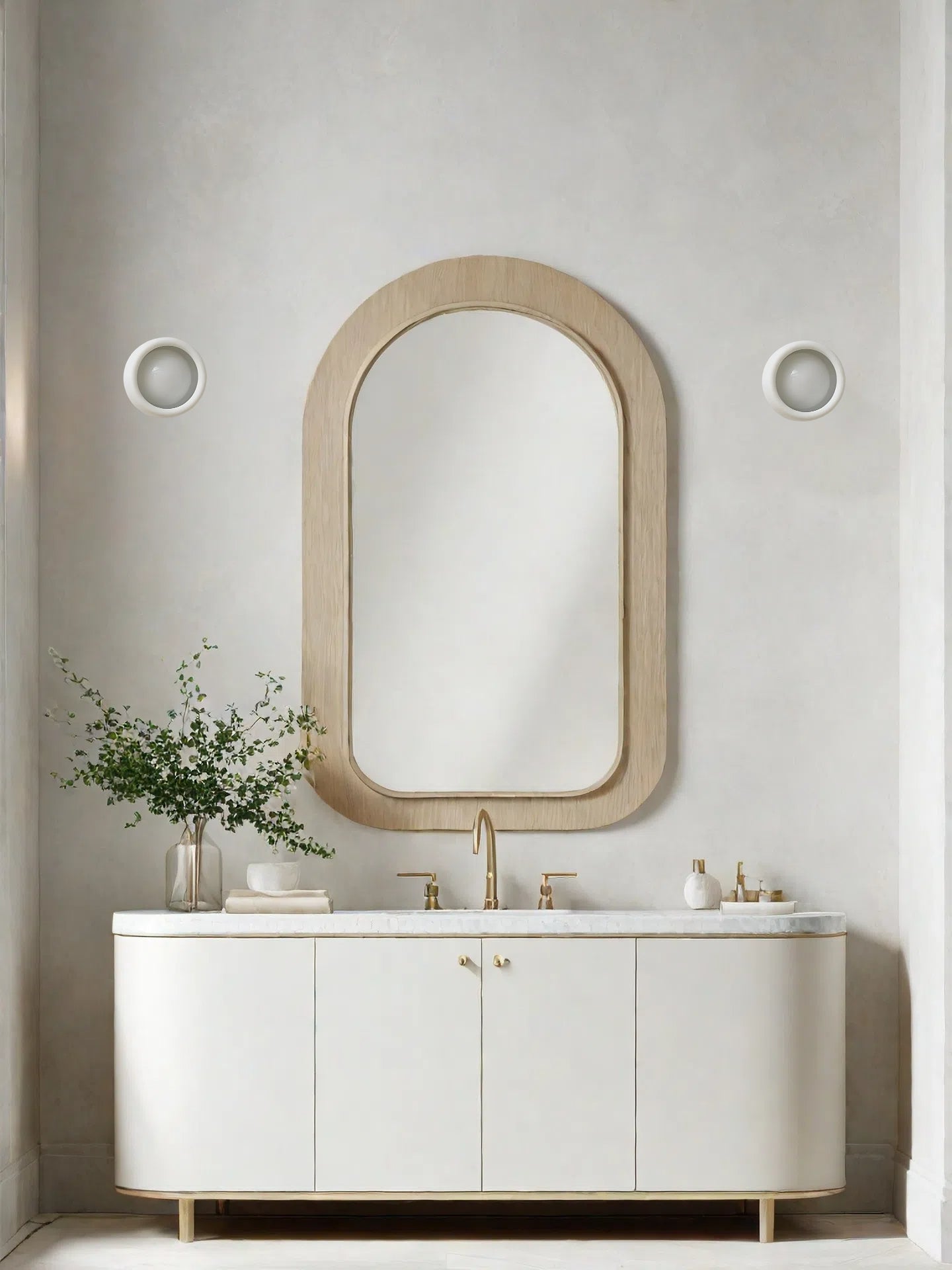 Decorative Porcelain Flush Mount Wall Sconce