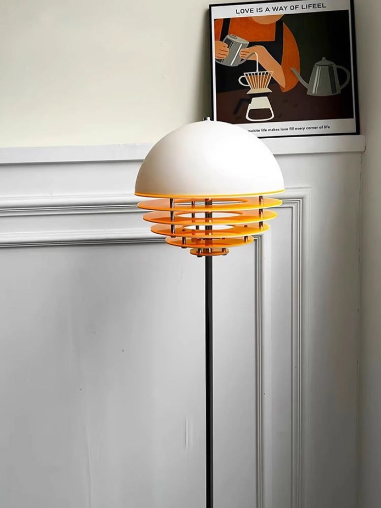 Bauhaus Inspired Sunset Floor Lamp in Acrylic & Glass