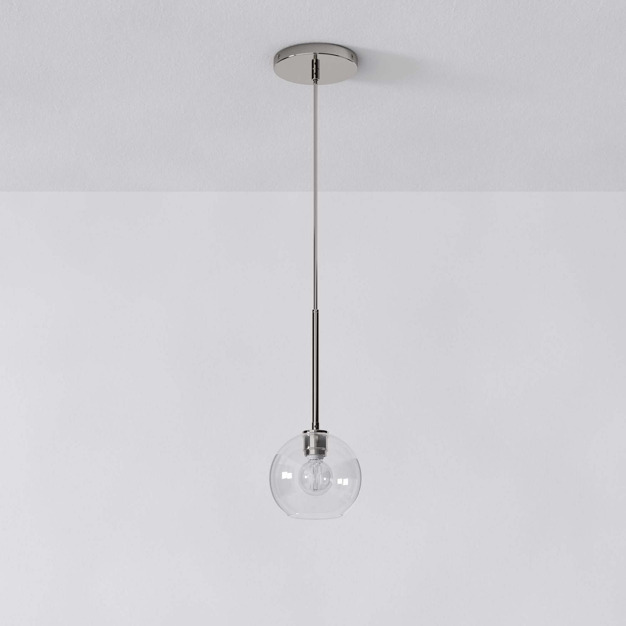 Selvion Sculptural Globe Pendant Light - Modern Glass Pendant Lamp - Sleek Design