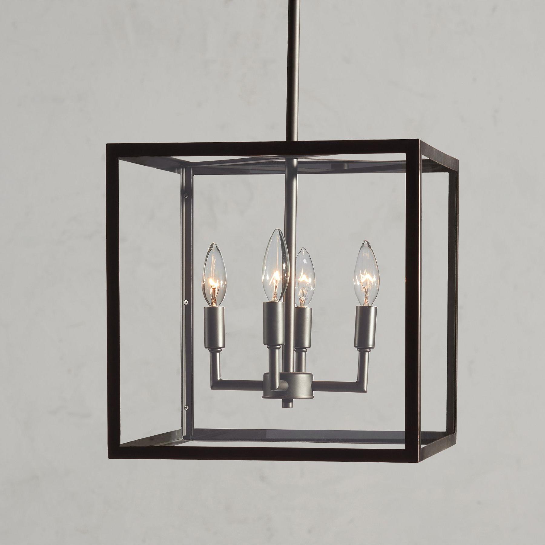 Ferrix Modern Outdoor Lantern Iron Pendant Lamp - Industial Glass Lighting Design