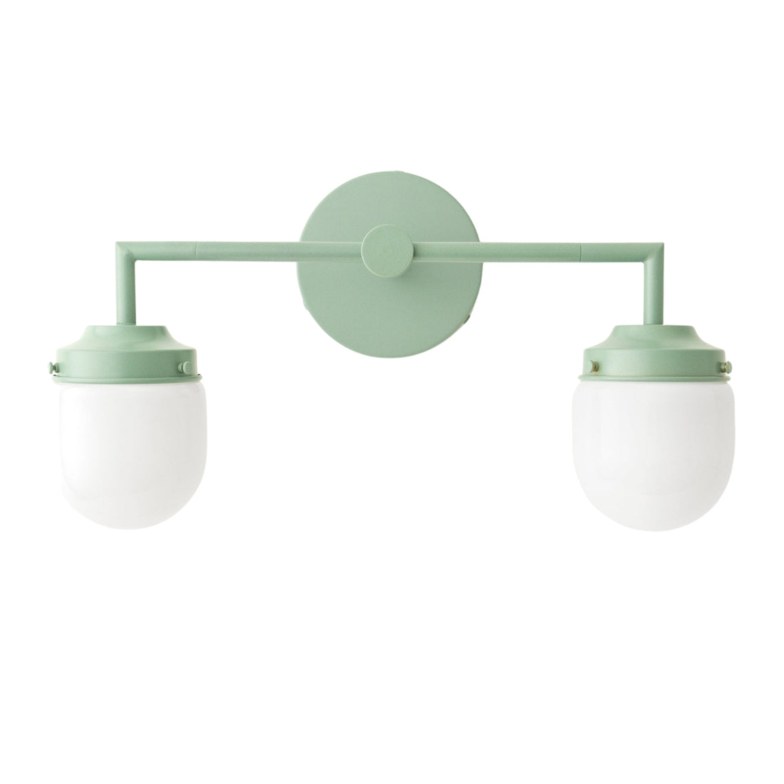 Opalume Glass Double Vanity Light - Vintage Style Bathroom Double Wall Lighting