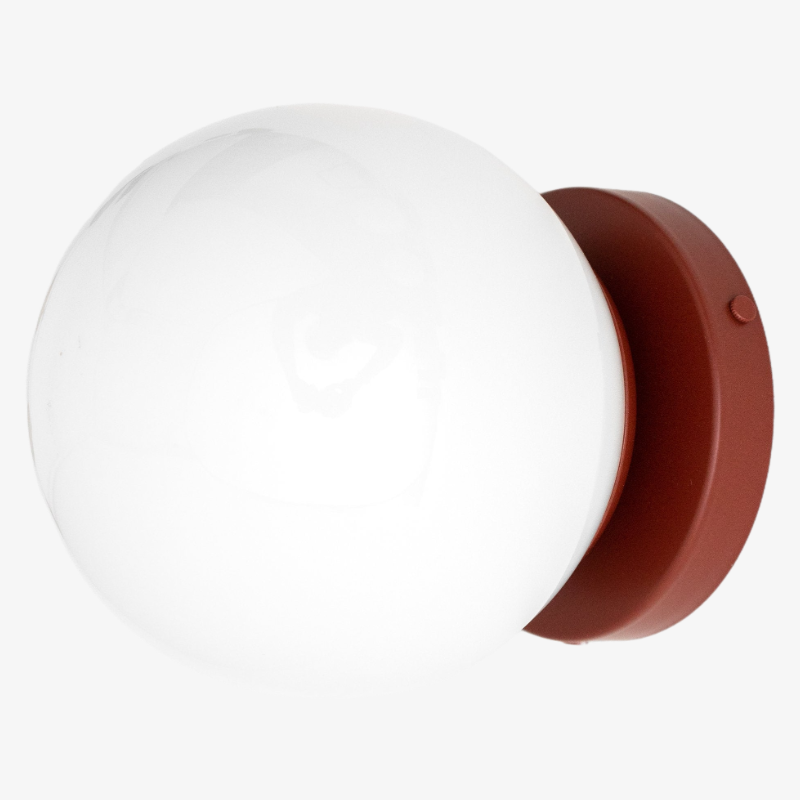 Glorica Glass Globe Wall Sconce - Multi-Color Modern Minimalist Light