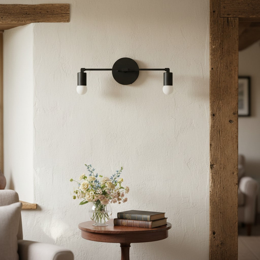 Mobilux Line industrial Bathroom Vanity Light - Minimalist Wall Sconce - Elegant Fixture