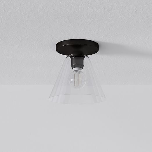 Plafonnier encastré Conica Cone – Plafonnier en verre pour espaces modernes