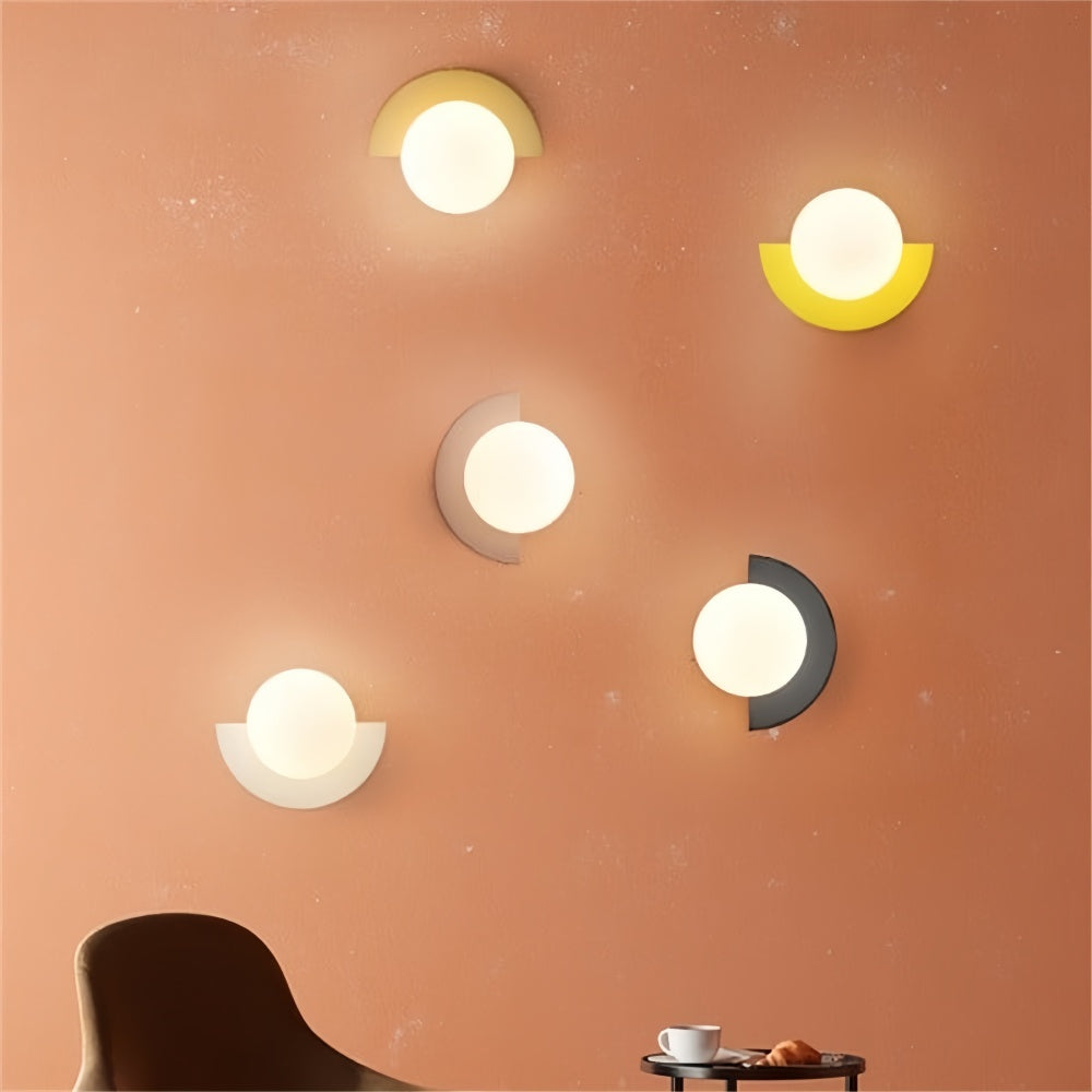 Colourful Orb Wall Lamp – Macaron Style Wall Lamp