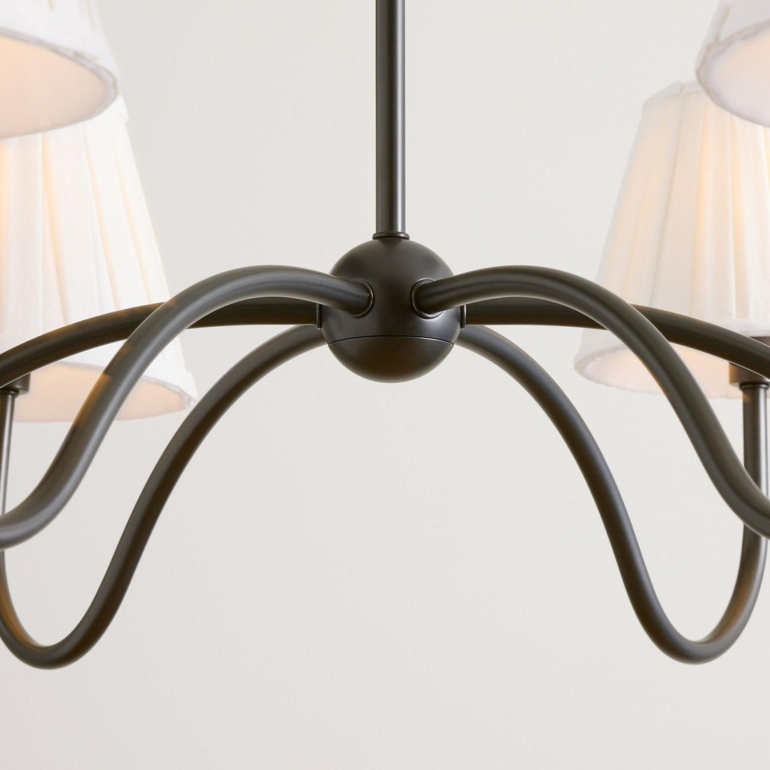 Luvora Fabric Modern Chandelier - Multi-Head Pleated Shade for Living Room