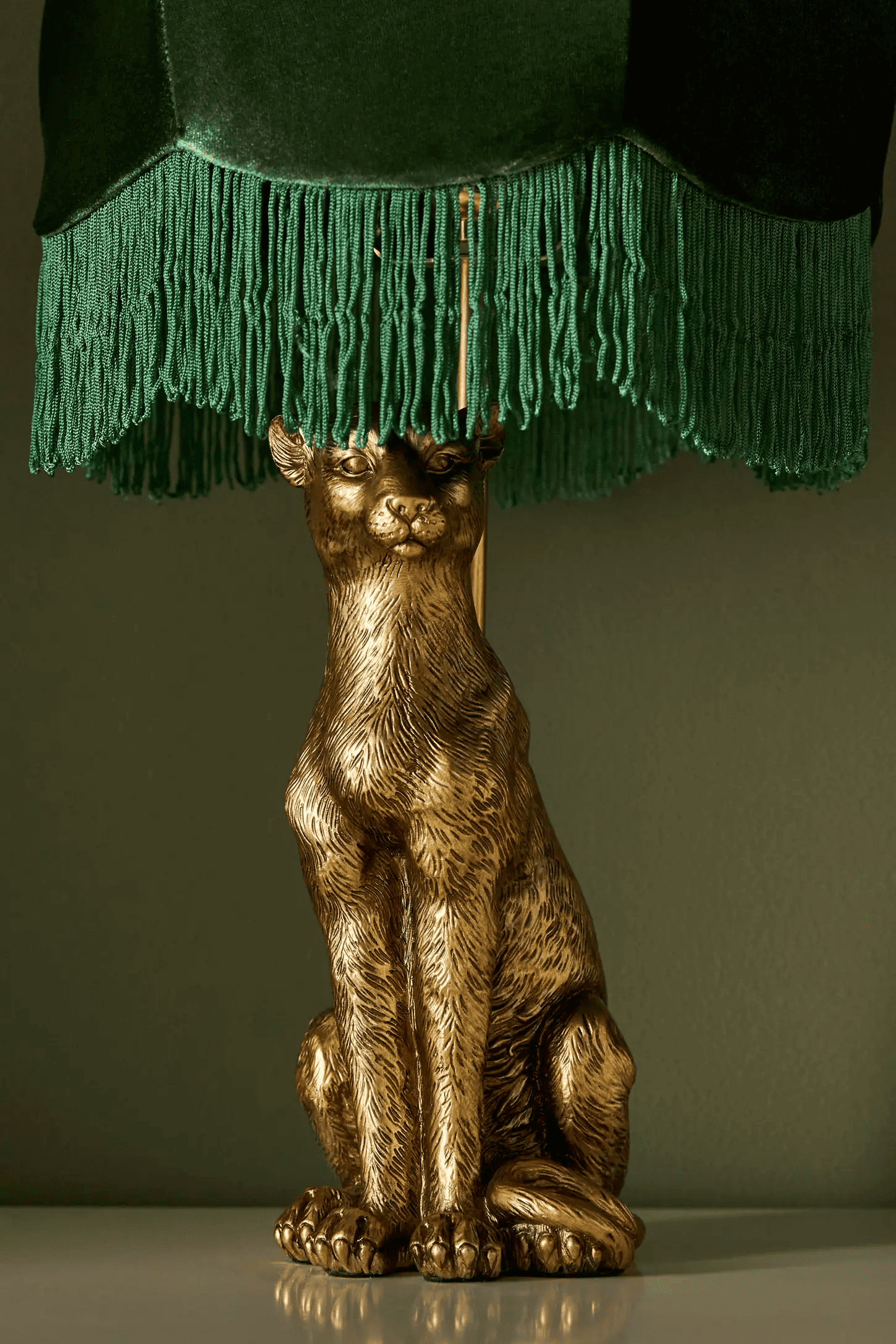 Pawdia Fabric Decorative Table Lamp - Animal Sculpture Bedside Lamp