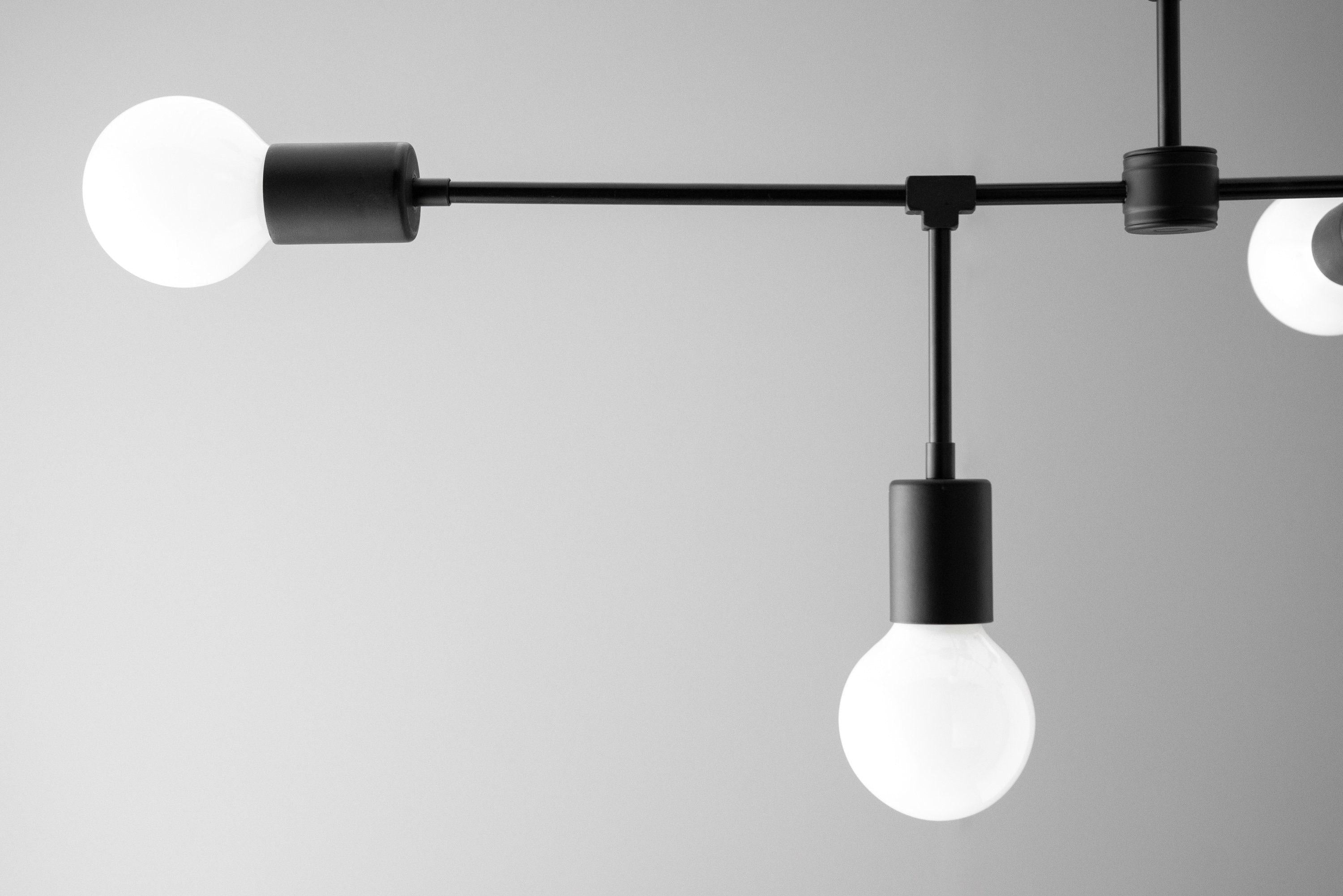 Mobilux Line 5 Light Chandelier - Modern Ceiling Hanging Lamp for Dining Room