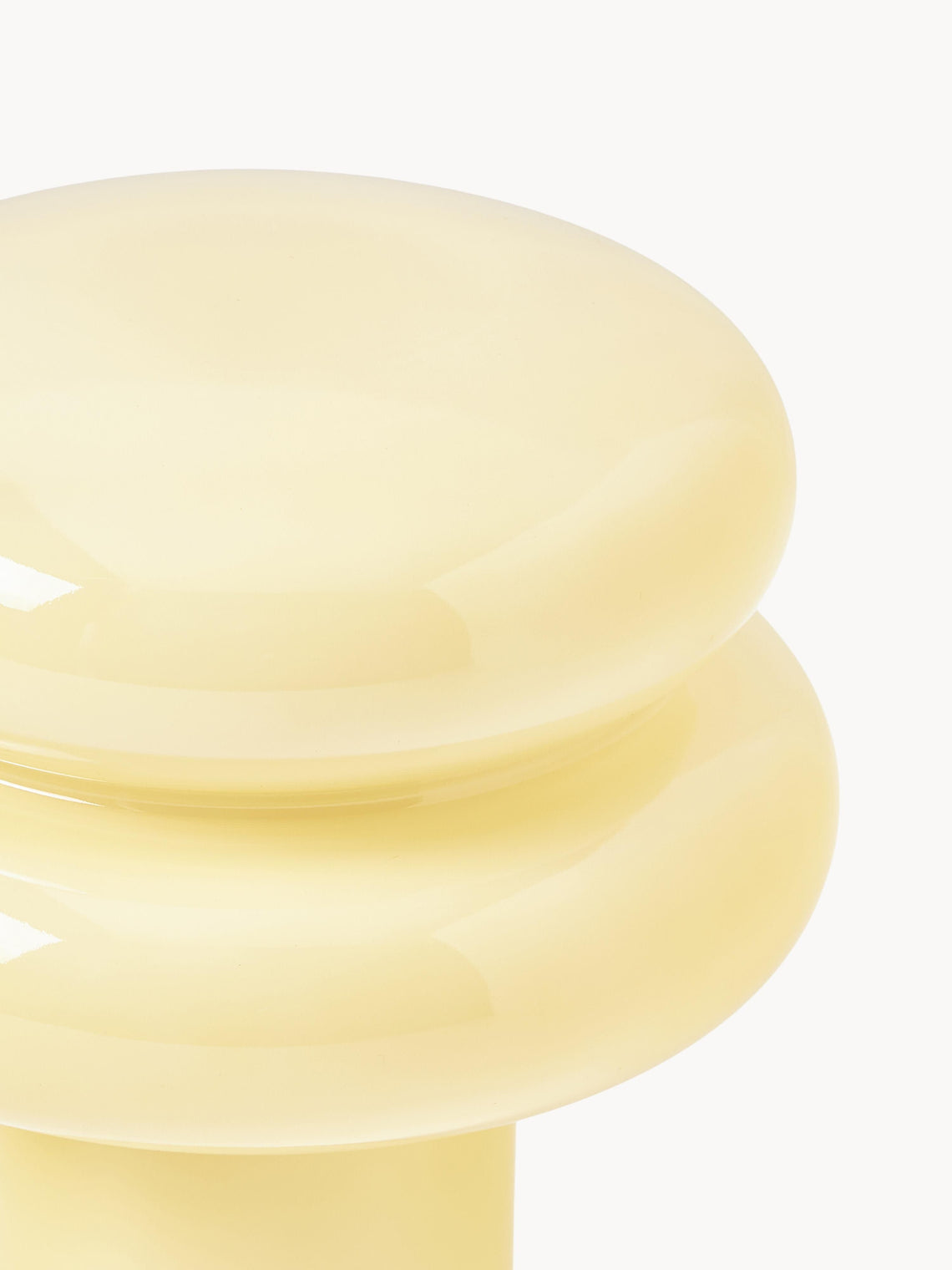 Small Opal Table Lamp - Mushroom Glass Lamp for Living Room