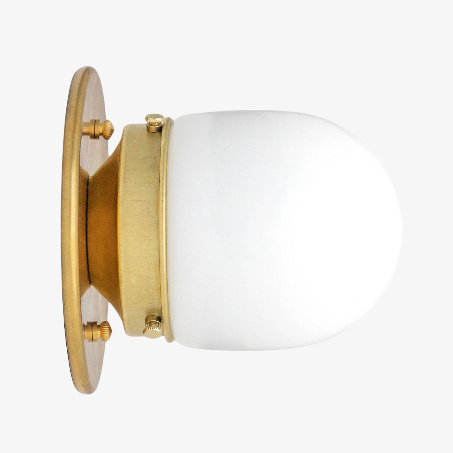 Opalume Glass Flush Mount Ceiling and Wall Light - Art Deco Small Globe Fixture