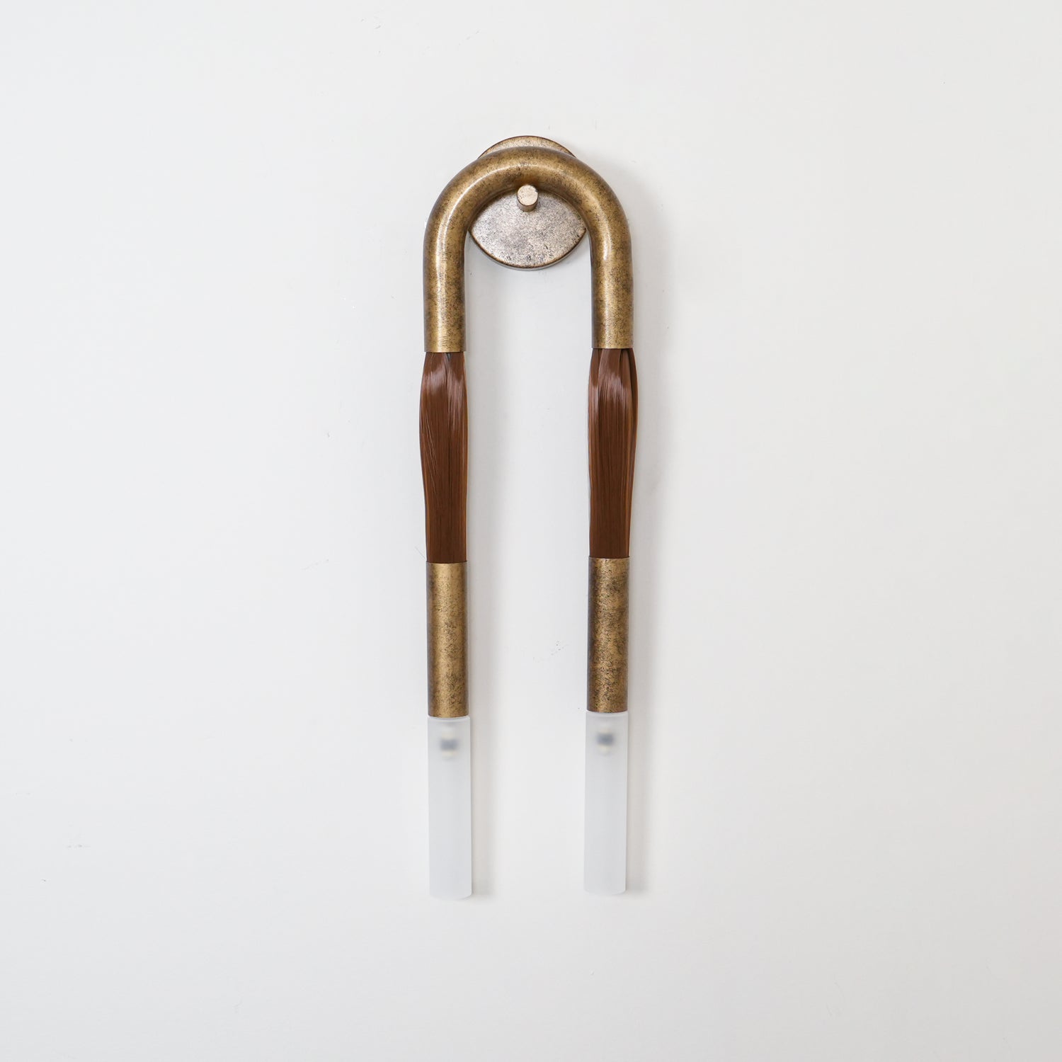 Sophisticated Horsehair Wall Sconce with G9 Base